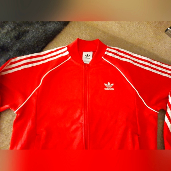 ADIDAS Originals Track Jacket Red Sz men's Medium - Picture 3 of 9